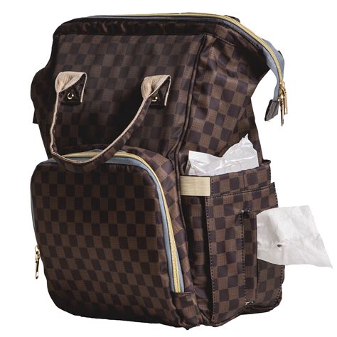 designer brand diaper bag backpack.